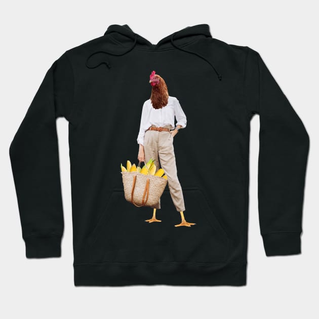 Fashionable Corn Shopping Henrietta (Fashion Farms #1) Hoodie by Collage Garage Gifts